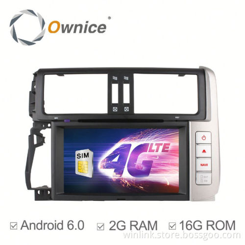 Ownice C500 4 Core Android 6.0 2G ram 16G ROM car DVD audio for Toyota Prado 2010 2013 Support OBD BAD TPMS 4G